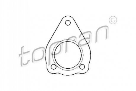 107440 Topran  Прокладка, труба вихлопного газа