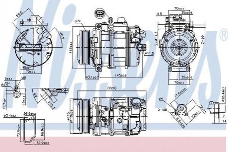 89599 Nissens Компрессор кондиціонера First Fit