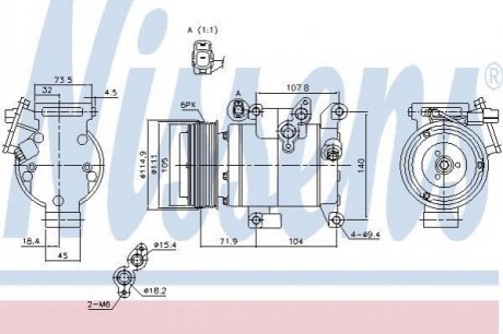 890045 Nissens Компресор кондиціонера First Fit