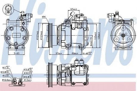 89277 Nissens Компрессор кондиціонера First Fit