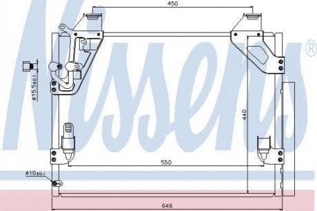 940082 Nissens Радиатор кондиціонера First Fit