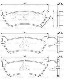 0986424648 Bosch Колодки гальмівні дискові