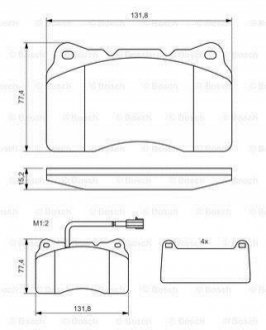 0986494069 Bosch Гальмівні колодки дискові