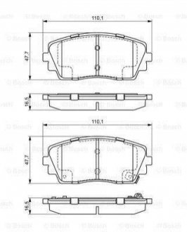 0986494688 Bosch Гальмівні колодки дискові