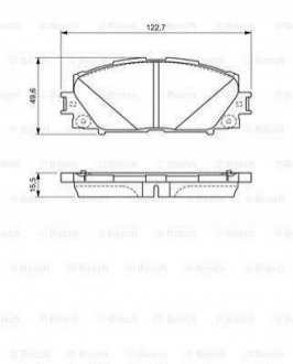 0986494670 Bosch Гальмівні колодки дискові