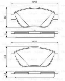 0986494564 Bosch Гальмівні колодки дискові