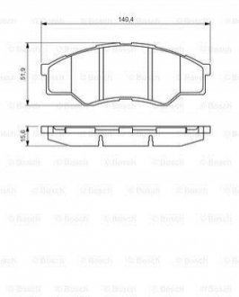 0986494425 Bosch Гальмівні колодки дискові