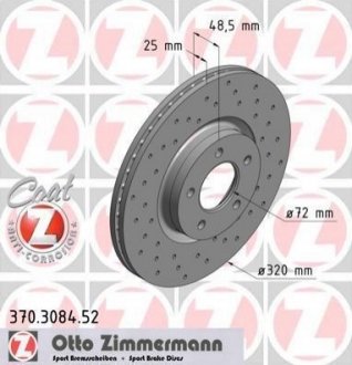 370308452 Otto Zimmermann GmbH Диск гальмівний SPORT Z