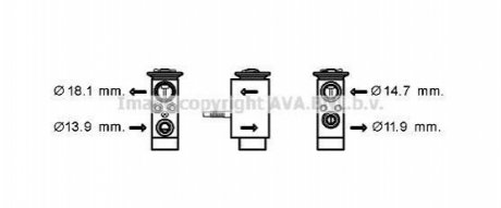 BW1432 AVA Cooling Systems Розширювальний клапан