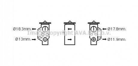 PR1076 AVA Cooling Systems Розширювальний клапан