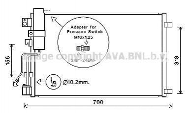 DNA5283D AVA Cooling Systems Радиатор кодиціонера