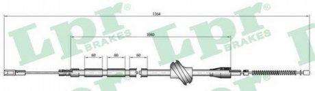 C0042B LPR Трос ручного гальма