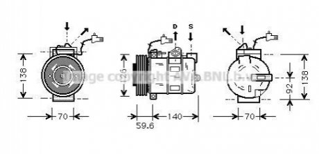 SBAK054 AVA Cooling Systems Компресор