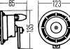 3AG003399801 Hella Сигнал звуковий К-Т B 133 12V ВИСОКОЧ. 500HZ НИЗКОЧ. 300HZ (фото 3)