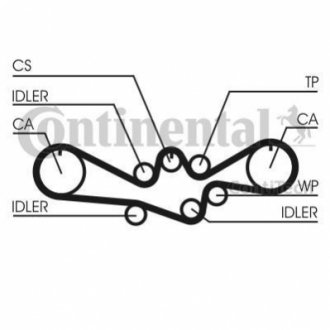 CT1050K1 Continental Комплект пасу ГРМ Subaru Impreza/Forester/Legacy/O