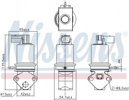 98179 Nissens Клапан рециркуляціі ВГ (EGR) First Fit