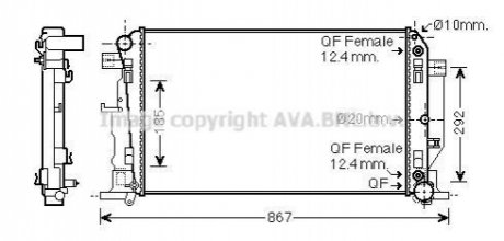 MS2445 AVA Cooling Systems Радиатор, Система охолодження двигуна