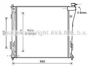 HY2305 AVA Cooling Systems Радиатор, Система охолодження двигуна