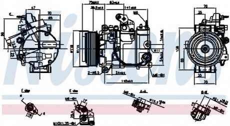 890816 Nissens Компресор кондиціонера First Fit