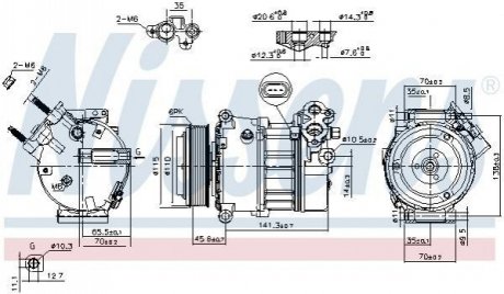 890617 Nissens Компресор кондиціонера First Fit