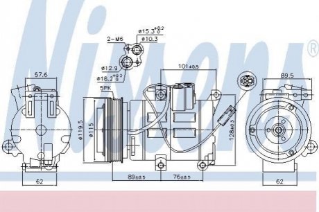 890315 Nissens Компрессор кондиціонера First Fit