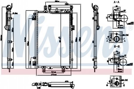 940833 Nissens Радиатор кондиціонера First Fit