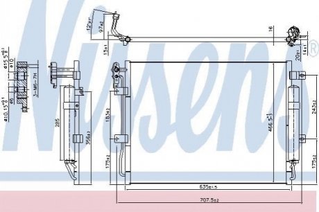 940406 Nissens Радиатор кондиціонера First Fit