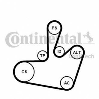 6PK1548K1 Continental Комплект (ремінь+ролики)