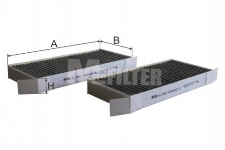 K9043C2 MFILTER Фільтр салона вугільний