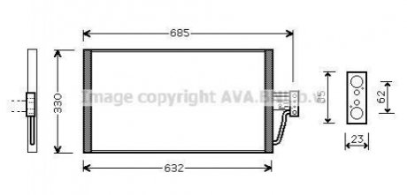 BW5254 AVA Cooling Systems Радиатор кодиціонера