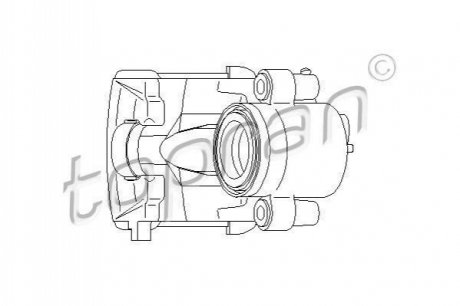110283 Topran  Суппорт гальмівний