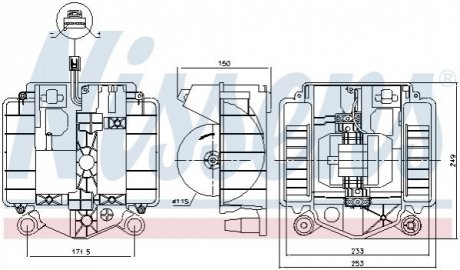 87461 Nissens Вентилятор салону