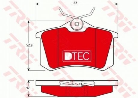 GDB1330DTE TRW Гальмівні колодки