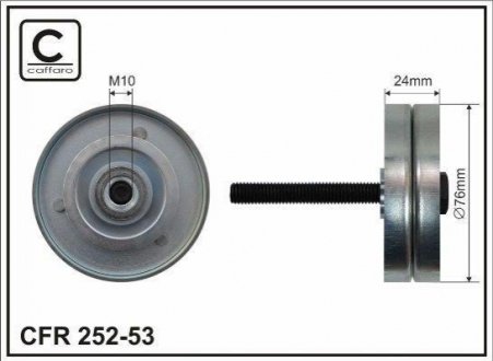 25253 CAFFARO Ролик 76x10x24