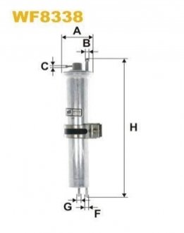 WF8338 WIXFILTRON Фільтр паливний