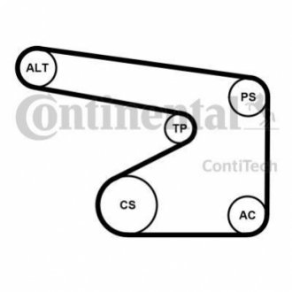 5PK1355K1 Continental Комплект ГРМ