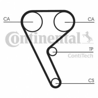 CT1157 Continental Ремiнь ГРМ