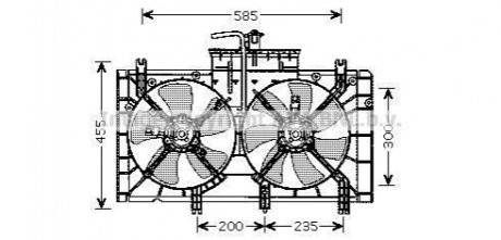 MZ7537 AVA Cooling Systems Вентилятор
