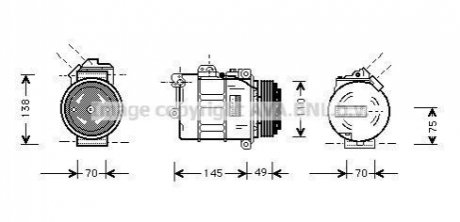 BWAK237 AVA Cooling Systems Компресор