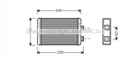 BWA6210 AVA Cooling Systems Теплообмінник, Система опалення салону