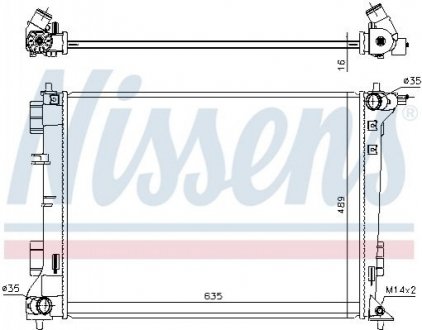 606603 Nissens Радіатор системи охолодження