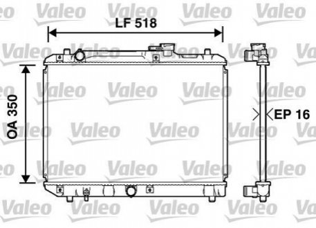 732750 VALEO  Радиатор