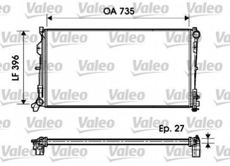 732956 VALEO  Радіатор