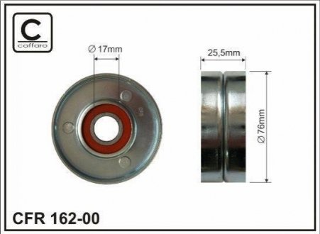 16200 CAFFARO Ролик  натяжний VAG 2.5TDI